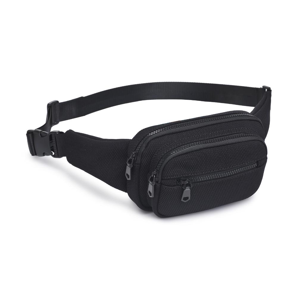 Product Image of Sol and Selene Hip Hugger - Neoprene Mesh Belt Bag 841764109819 View 6 | Black