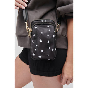 Woman wearing Black Star Sol and Selene Divide & Conquer Crossbody 841764106634 View 2 | Black Star