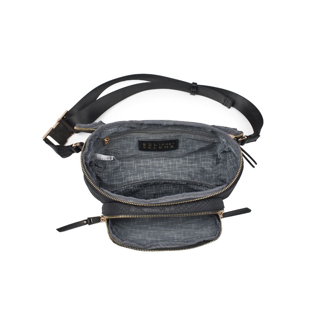 Product Image of Sol and Selene Double Take Belt Bag 841764105002 View 8 | Black Snake