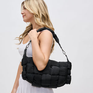 Woman wearing Black Sol and Selene Sixth Sense - Medium Shoulder Bag 841764107976 View 3 | Black