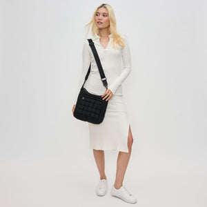 Woman wearing Black Sol and Selene Aura Crossbody 841764110730 View 3 | Black