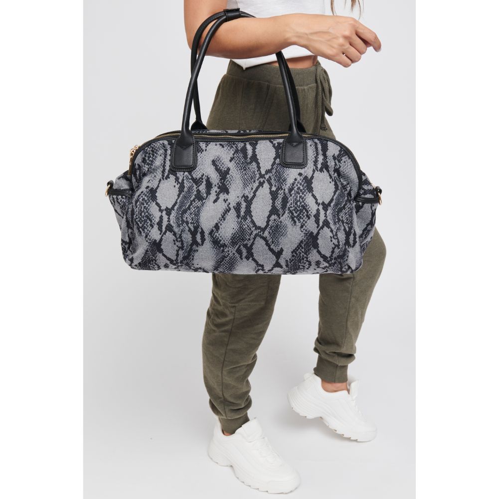 Woman wearing Black Python Sol and Selene Secret Weapon Weekender 841764105200 View 1 | Black Python