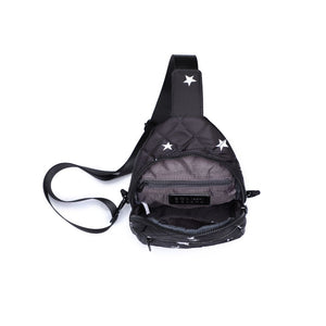 Sol and Selene Motivator Sling Backpack 841764106887 View 8 | Black Star