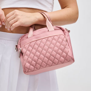 Woman wearing Pastel Pink Sol and Selene Rejoice - Quilted Crossbody 841764106467 View 4 | Pastel Pink