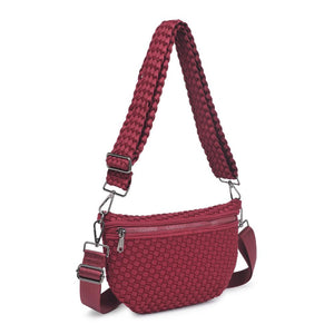 Product Image of Sol and Selene Ethereal - Woven Neoprene Belt Bag 841764110907 View 2 | Wine