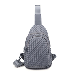 Sol and Selene Beyond The Horizon - Woven Neoprene Sling Backpack 841764108065 View 5 | Grey