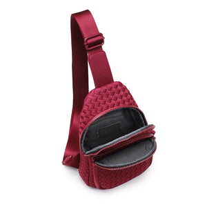 Sol and Selene Beyond The Horizon - Woven Neoprene Sling Backpack 841764110457 View 8 | Wine