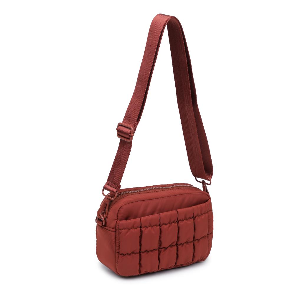 Sol and Selene Inspiration - Quilted Nylon Crossbody 841764110600 View 6 | Rust