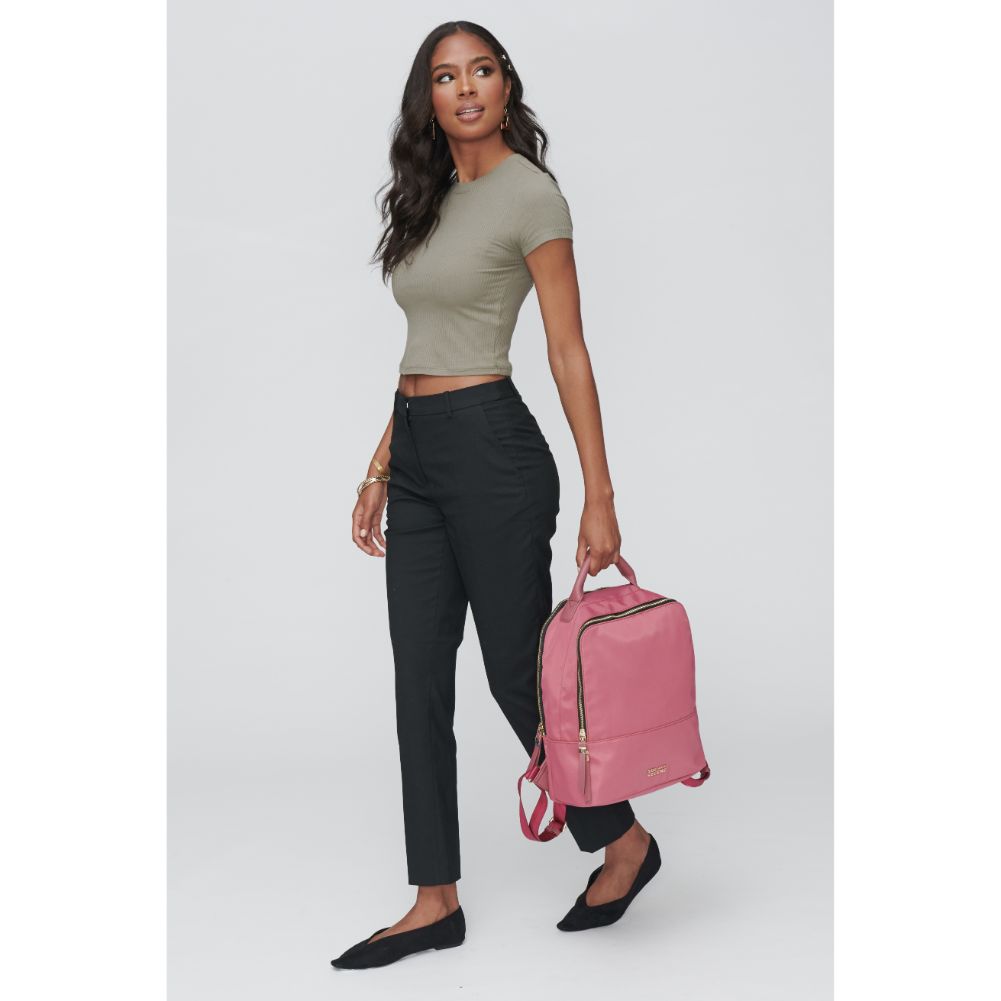 Woman wearing Blush Sol and Selene Cloud Nine Backpack 841764103077 View 1 | Blush