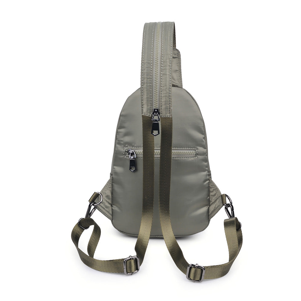 Product Image of Sol and Selene On The Run Sling Backpack 841764104449 View 7 | Light Olive