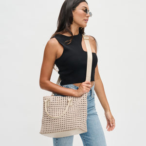 Woman wearing Nude Sol and Selene Solstice - Medium Tote 841764109949 View 1 | Nude