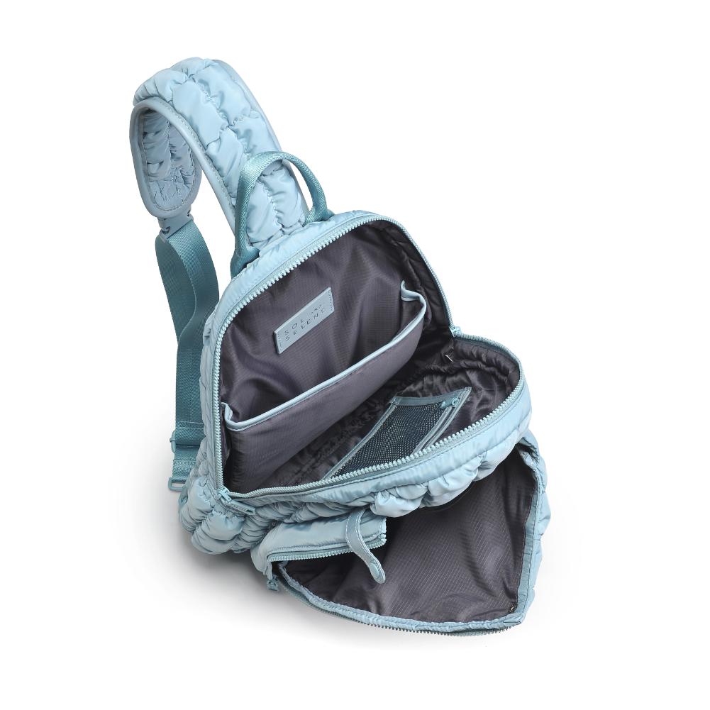 Product Image of Sol and Selene Match Point - Pickleball &amp; Paddle Tennis Sling Backpack 841764111164 View 8 | Sky Blue