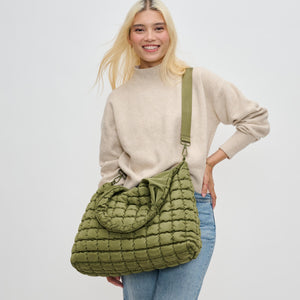 Woman wearing Olive Sol and Selene Elevate Hobo 841764110563 View 2 | Olive