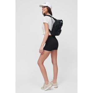 Woman wearing Black Sol and Selene Iconic - Small Nylon Backpack 841764106702 View 3 | Black