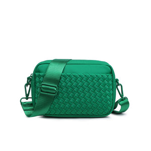 Sol and Selene Inspiration - Woven Neoprene Crossbody 841764109208 View 5 | Kelly Green