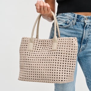 Woman wearing Nude Sol and Selene Solstice - Medium Tote 841764109949 View 4 | Nude