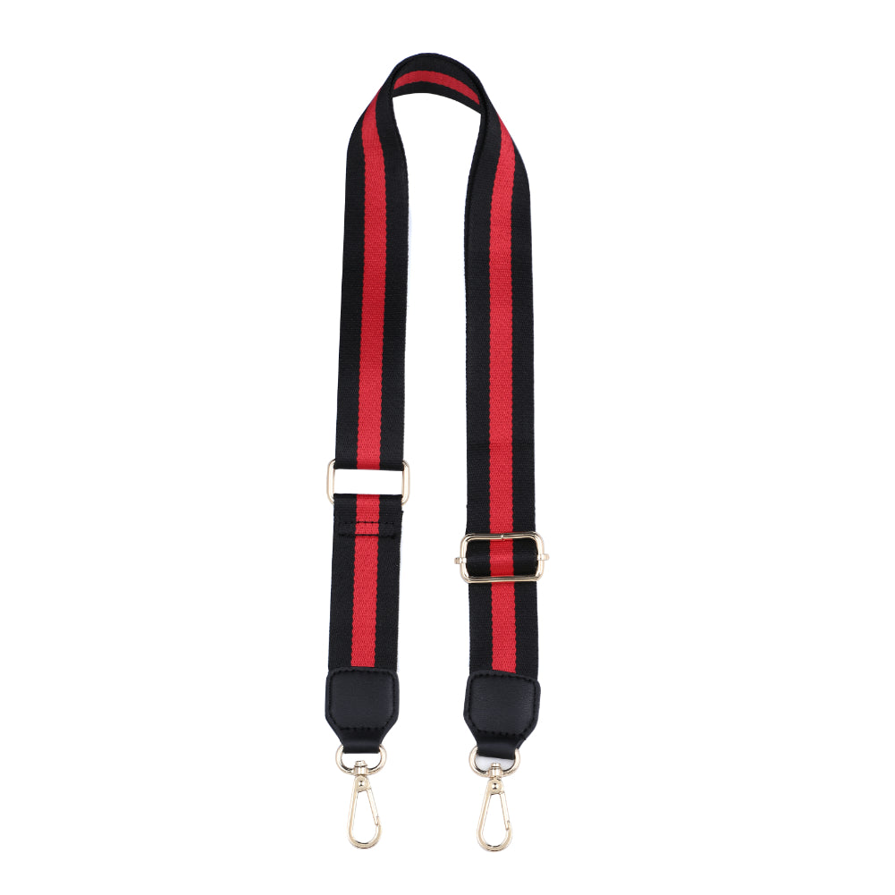 Product Image of Sol and Selene Adjustable Shoulder Crossbody Strap Shoulder Strap 841764106207 View 5 | Black Red Black