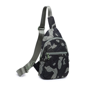 Sol and Selene Motivator Sling Backpack 841764106870 View 6 | Green Camo