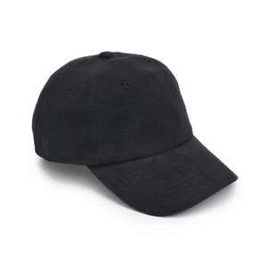 Product Image of Sol and Selene Corduroy Baseball Hat Baseball Cap 818209014847 View 1 | Black