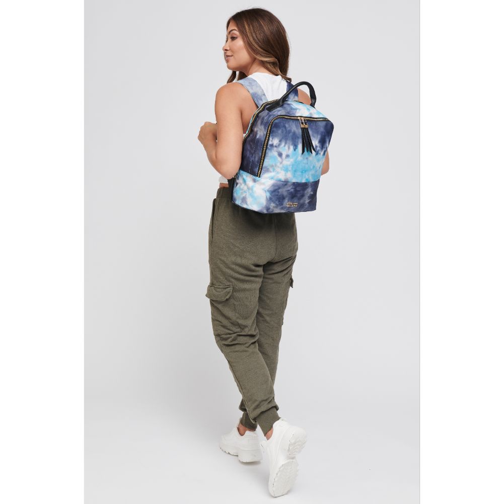 Woman wearing Denim Multi Sol and Selene Cloud Nine Backpack 841764105279 View 3 | Denim Multi