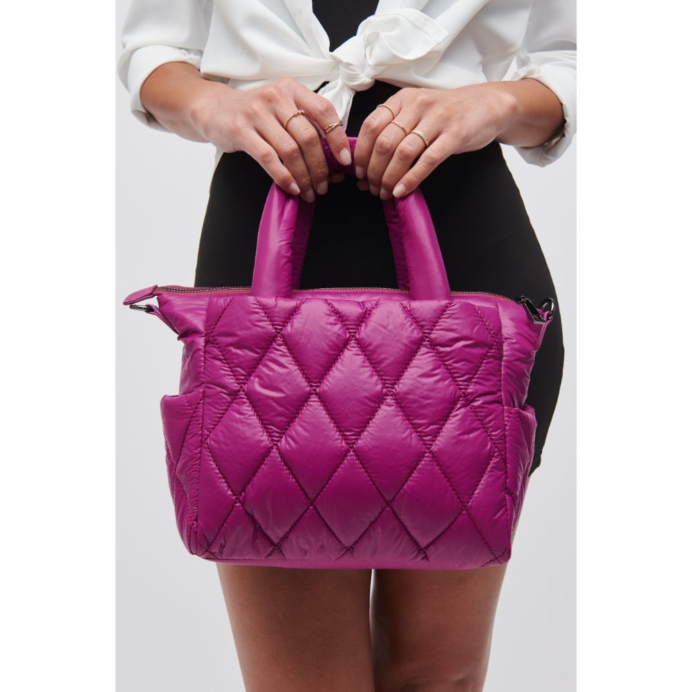 Woman wearing Purple Sol and Selene Aspire - Small Mini Tote 841764107419 View 1 | Purple