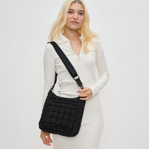 Woman wearing Black Sol and Selene Aura Crossbody 841764110730 View 1 | Black