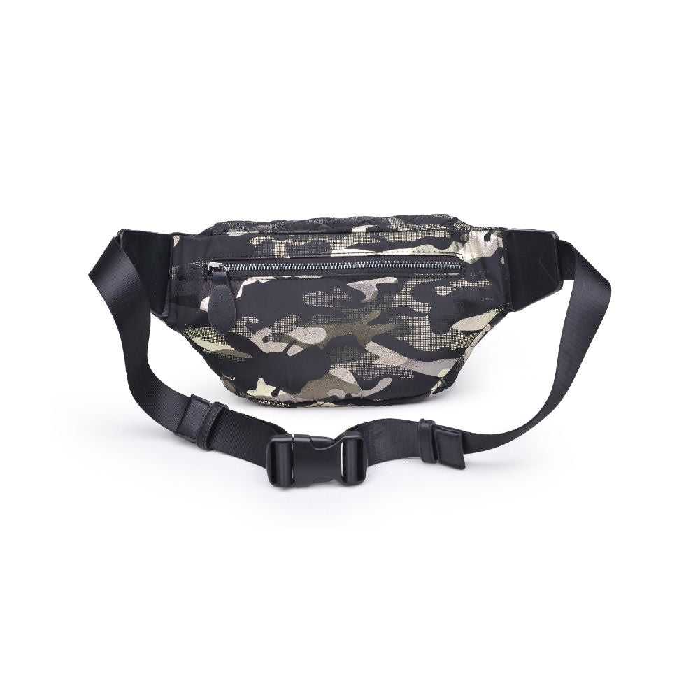 Product Image of Sol and Selene Side Kick Belt Bag 841764104951 View 7 | Green Metallic Camo