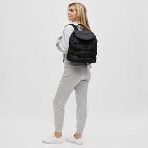 Woman wearing Black Sol and Selene Perception Backpack 841764107730 View 3 | Black