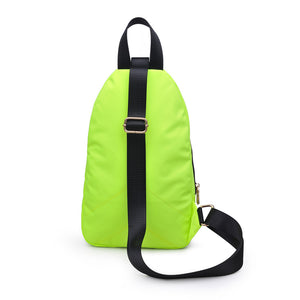 Product Image of Sol and Selene On The Go - Nylon Sling Backpack 841764104548 View 3 | Neon Yellow
