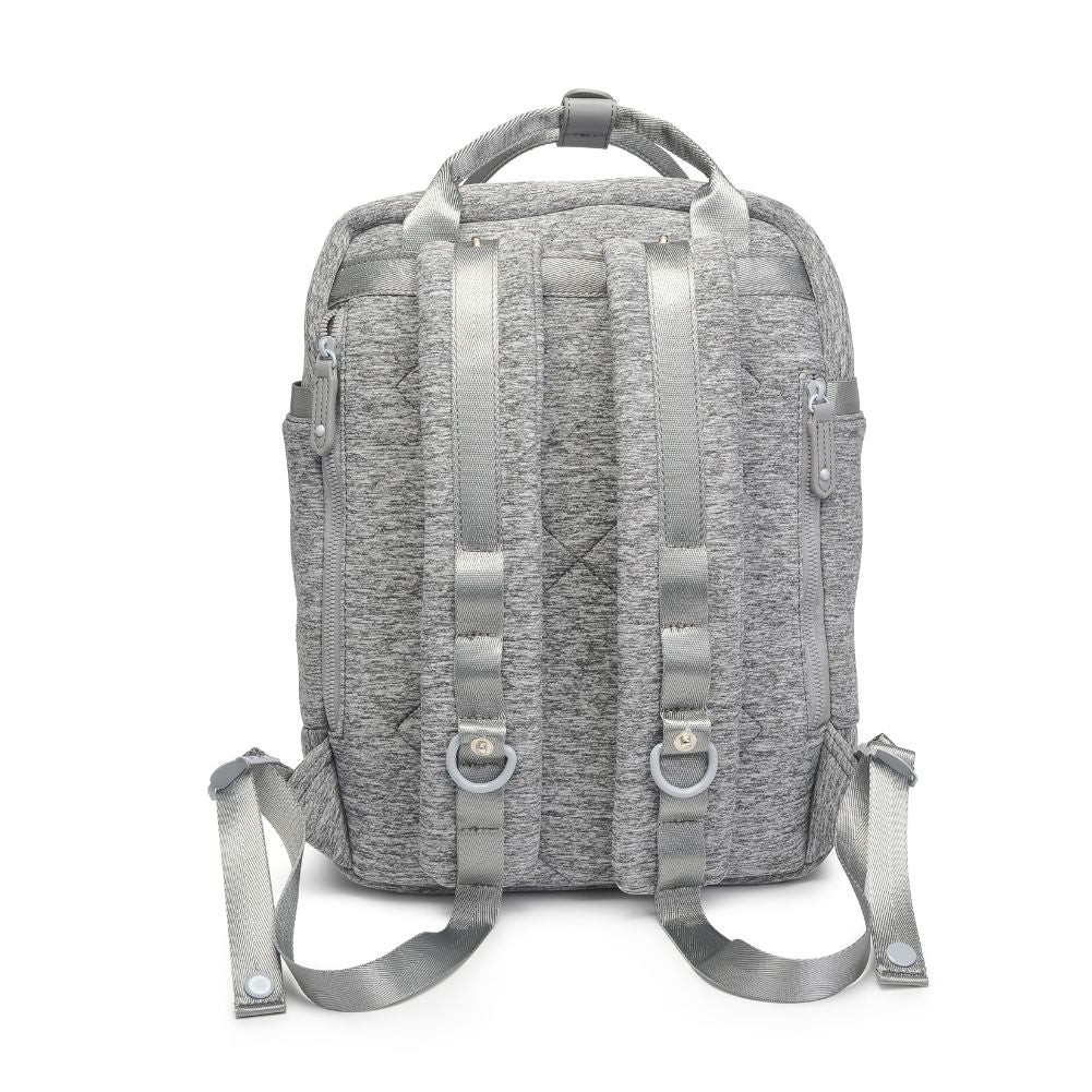 Product Image of Sol and Selene Iconic - Neoprene Backpack 841764106672 View 7 | Heather Grey