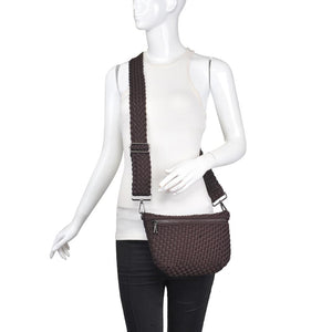 Product Image of Sol and Selene Ethereal - Woven Neoprene Belt Bag 841764110853 View 5 | Chocolate