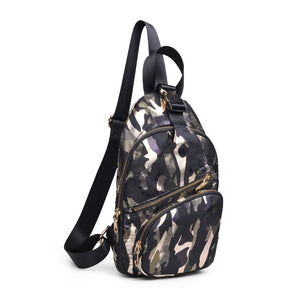 Product Image of Sol and Selene On The Go - Nylon Sling Backpack 841764104555 View 2 | Green Metallic Camo