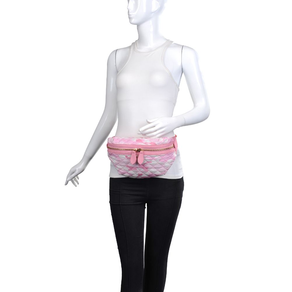 Product Image of Sol and Selene Side Kick Belt Bag 841764105910 View 5 | Pink Camo