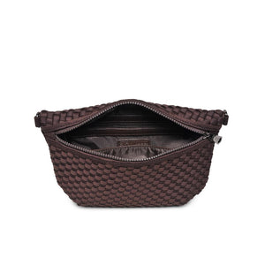 Product Image of Sol and Selene Ethereal - Woven Neoprene Belt Bag 841764110853 View 4 | Chocolate