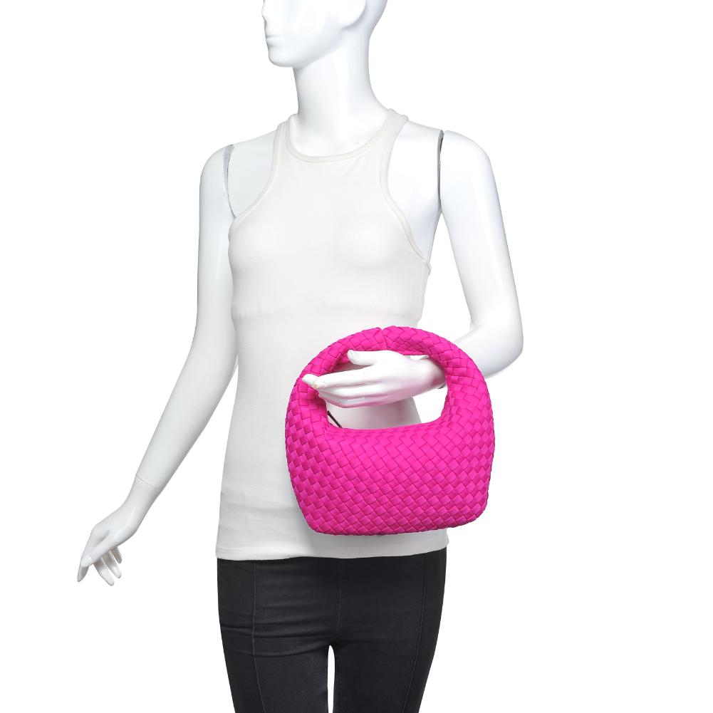 Product Image of Sol and Selene Dare to Dream - Small Woven Neoprene Clutch 841764111102 View 5 | Fuchsia