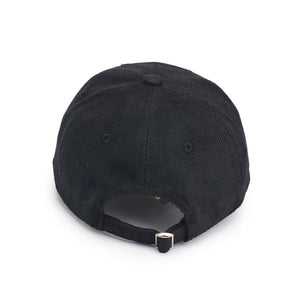 Product Image of Sol and Selene Corduroy Baseball Hat Baseball Cap 818209014847 View 3 | Black