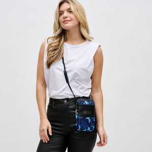 Woman wearing Navy Camo Sol and Selene By My Side Crossbody 841764105774 View 2 | Navy Camo