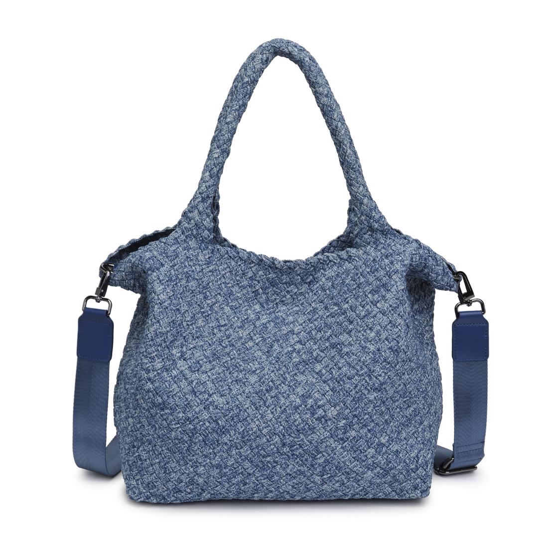 Product Image of Sol and Selene Sky&#39;s The Limit - Medium Denim Tote 841764111294 View 7 | Denim