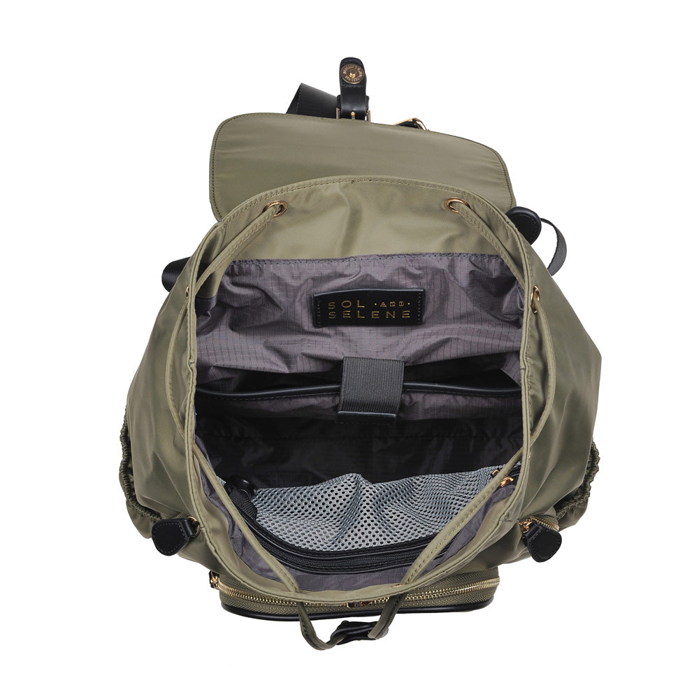 Product Image of Sol and Selene Soho Backpack 841764103992 View 4 | Olive