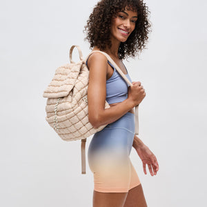 Woman wearing Cream Sol and Selene Vitality Backpack 841764109888 View 2 | Cream