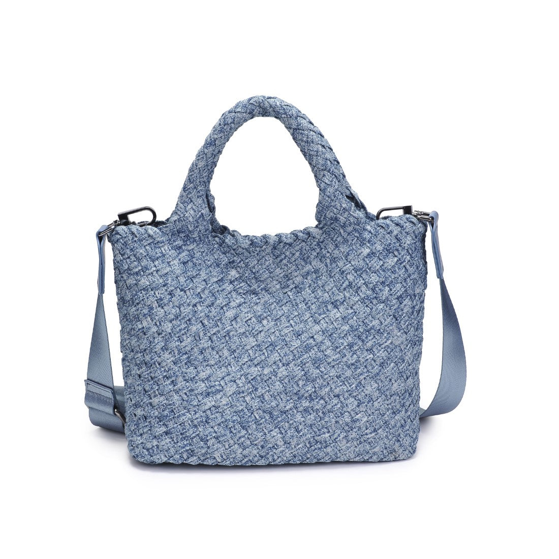 Product Image of Sol and Selene Sky&#39;s The Limit - Small Denim Crossbody 841764111393 View 7 | Denim