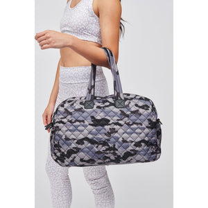 Woman wearing Grey Camo Sol and Selene Getaway Weekender 841764105835 View 1 | Grey Camo