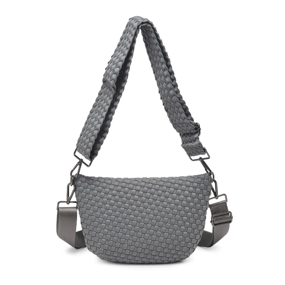 Product Image of Sol and Selene Ethereal - Woven Neoprene Belt Bag 841764110877 View 3 | Grey