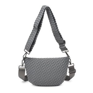 Product Image of Sol and Selene Ethereal - Woven Neoprene Belt Bag 841764110877 View 3 | Grey