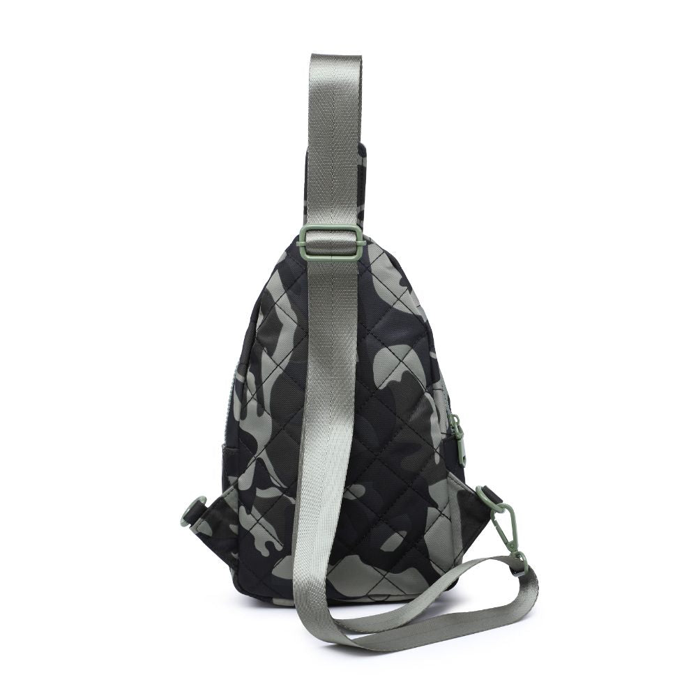 Sol and Selene Motivator Sling Backpack 841764106870 View 7 | Green Camo