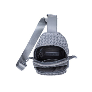 Sol and Selene Beyond The Horizon - Woven Neoprene Sling Backpack 841764108065 View 8 | Grey