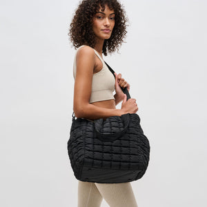 Woman wearing Black Sol and Selene Dreamer Tote 841764108447 View 2 | Black