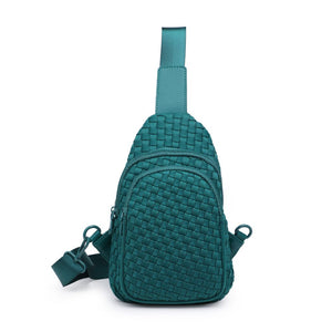 Sol and Selene Beyond The Horizon - Woven Neoprene Sling Backpack 841764108089 View 5 | Forest