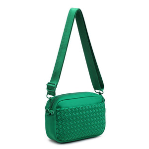 Sol and Selene Inspiration - Woven Neoprene Crossbody 841764109208 View 6 | Kelly Green