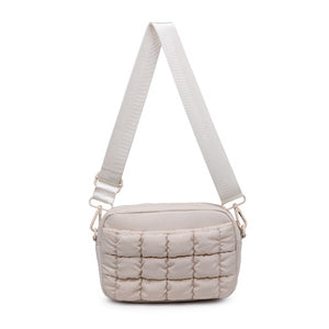 Sol and Selene Inspiration - Quilted Nylon Crossbody 841764108430 View 7 | Cream